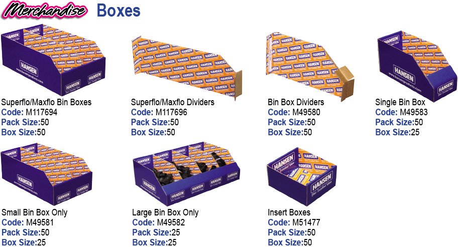 Retail Display Boxes Table