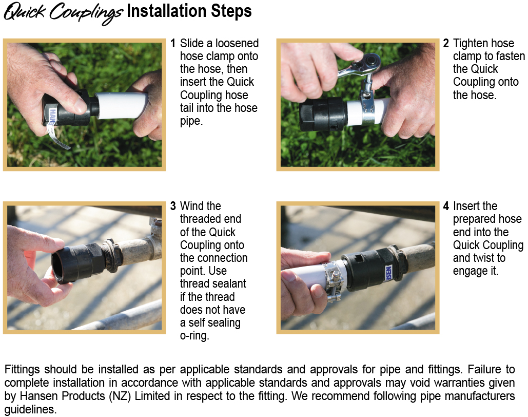 Quick Coupling Installation