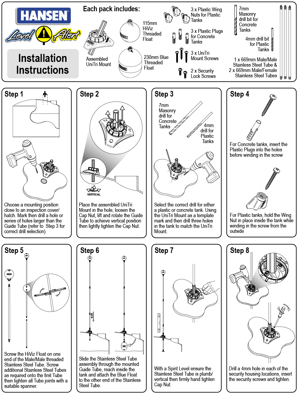 Level Alert Installation