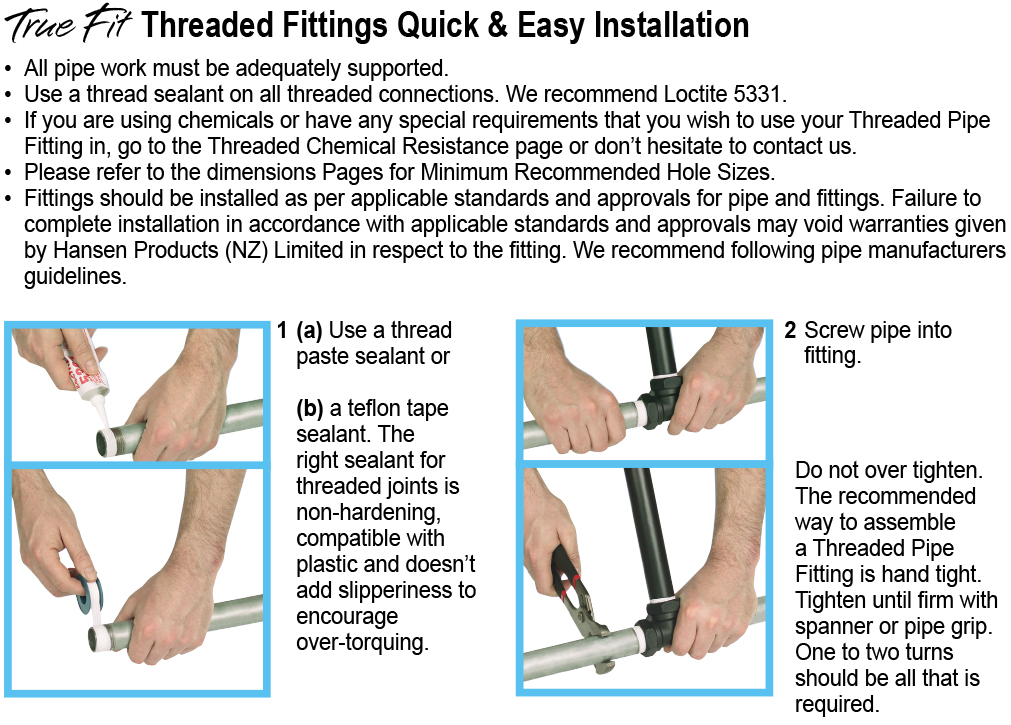 Threaded Fitting Installation